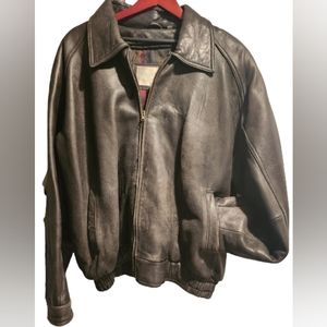 Vintage Men's Leather Biker Jacket
